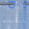 Штора для ванной 3D голубая фото 3
