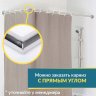 Карниз для душа Угловой Г образный 100х90 Усиленный 25 мм MrKARNIZ фото 7