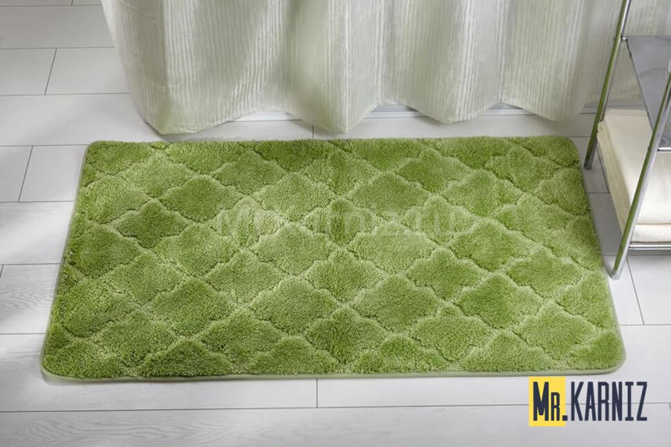 Коврик для ванной ЛАНА зеленый Коврик для ванной ЛАНА зеленый