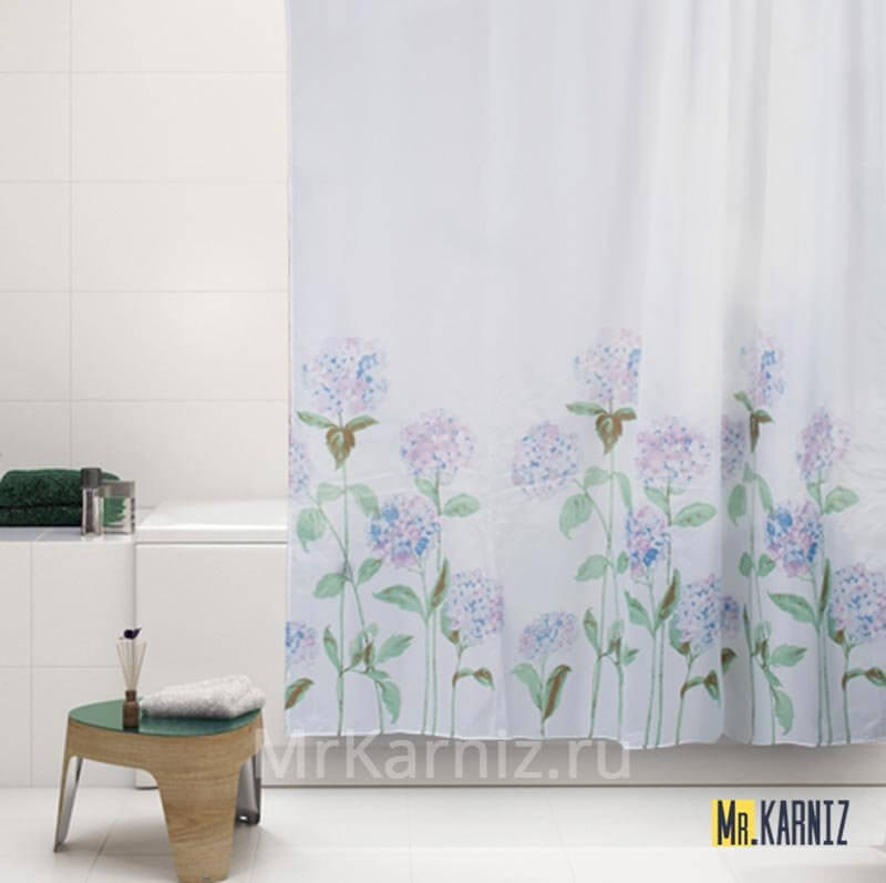Штора для ванной Hydrangea Штора для ванной Hydrangea