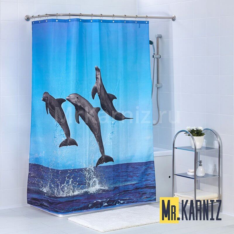 Штора для ванной Dolphins New Штора для ванной Dolphins New