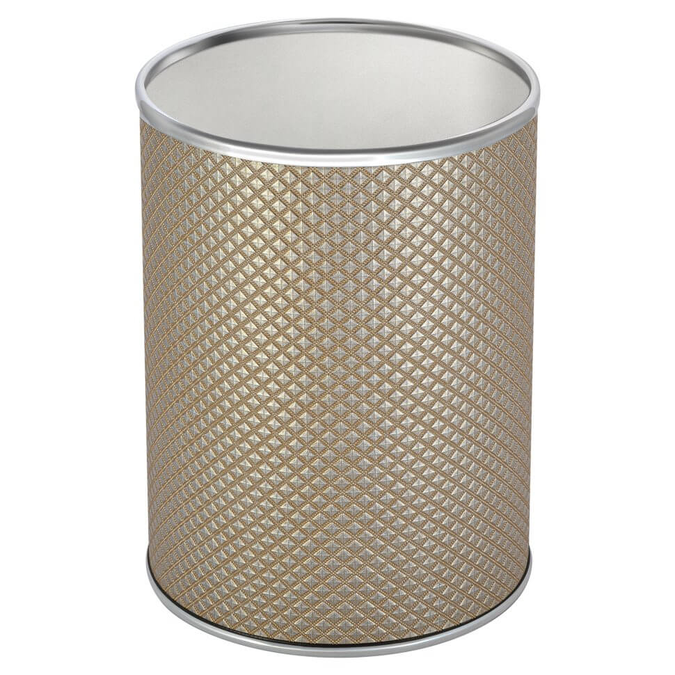 Ведро для мусора 3л открытое Geralis M-RBH-B Ромб